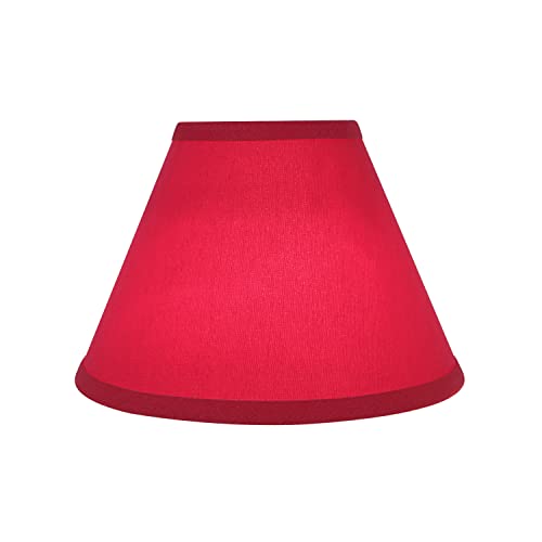 58879A Transitional Empire Shape Uno Construction Lamp Shade in Imperial Red