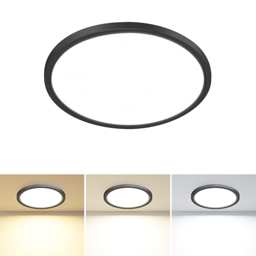 1PACK LED Flush Mount Ceiling Light Fixture Black