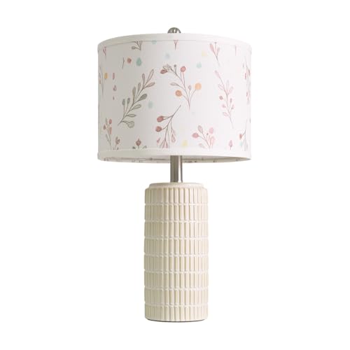 23'' Table Lamp with Flower Lampshade for Night Stands