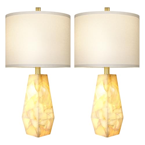 Alabaster Table Lamps Set of 2 (2 Count)