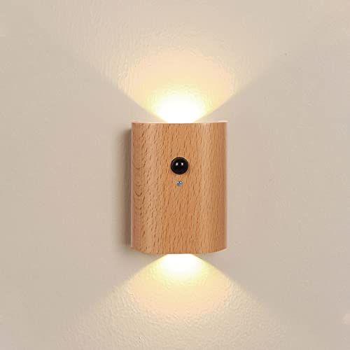 1 Pack Wood Step Light with Motion Sensor