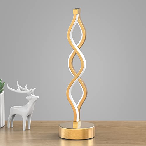 Gold Infinity Spiral LED Table Lamp