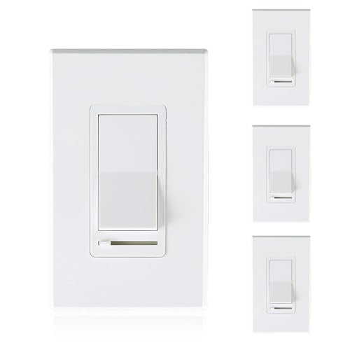 in Wall Dimmer Switch for LED Light (4 Count)