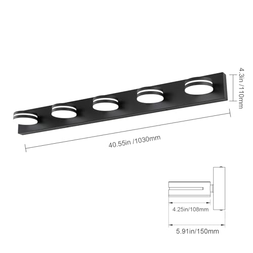 5 Light Bathroom Vanity Light