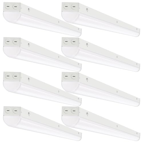 4FT LED Linear Ceiling Light Fixture 8 Pack (8 Count)