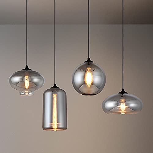 Industrial Shape of Onion Vintage Chandelier E27 Pendant Light Ceiling Lamp Colorful Glass Cage