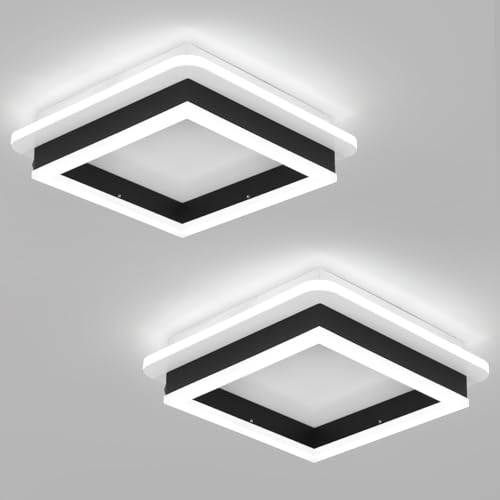 2 Packs Square Flush Mount Ceiling Light