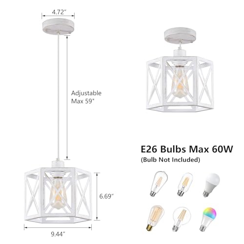 2 Pack Pendant Lights for Kitchen Island (2 Count)