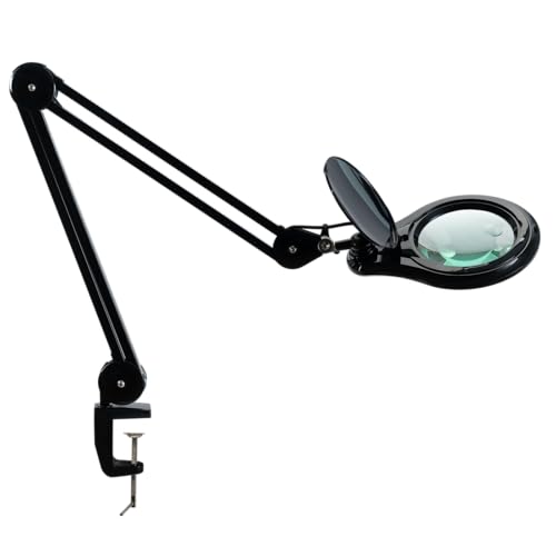 Bifocal LED Magnifying Lamp with Clamp