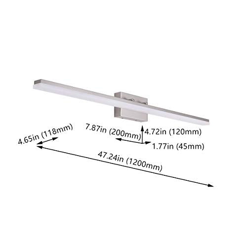 48in LED Vanity Lights for Bathroom Brushed Nickel