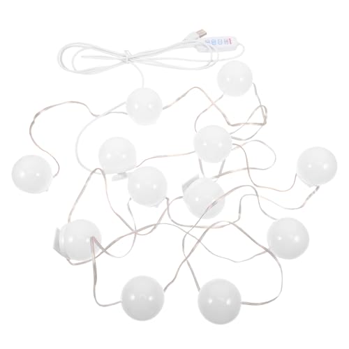 12Pcs Led Makeup Mirror Bulbs USB Vanity Lights Brightness Adjustable Soft White Light for Bathroom Dressing Table