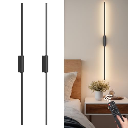 39.4In Battery Operated Wall Sconces Set of Two (2 Count)