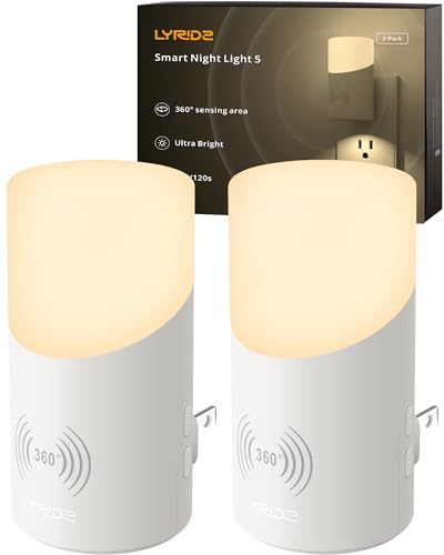 LED Plug in Night Light with 360° Motion Sensor (2 Count)
