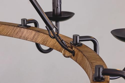 Rustic Wagon Wheel Chandelier