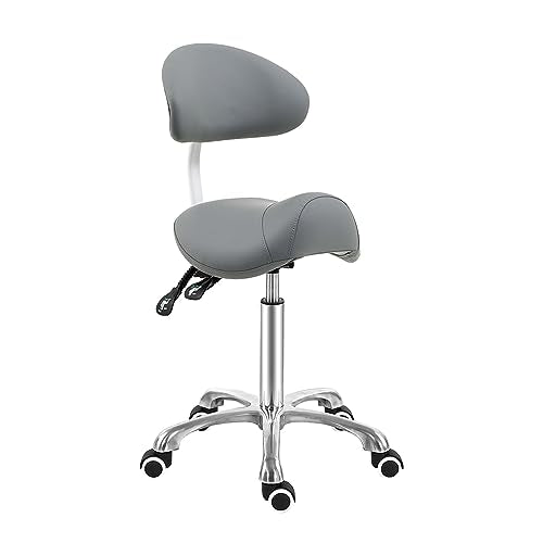 Saddle Stool Chair with Back Support