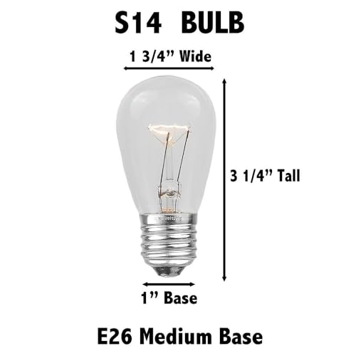 37.5 Feet 25 in Line E26 Sockets