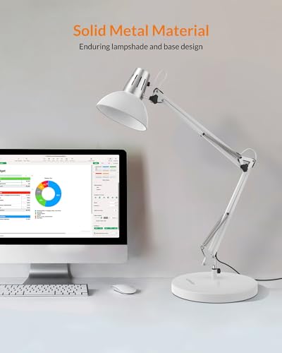 Metal Adjustable Desk Lamp with Clamp