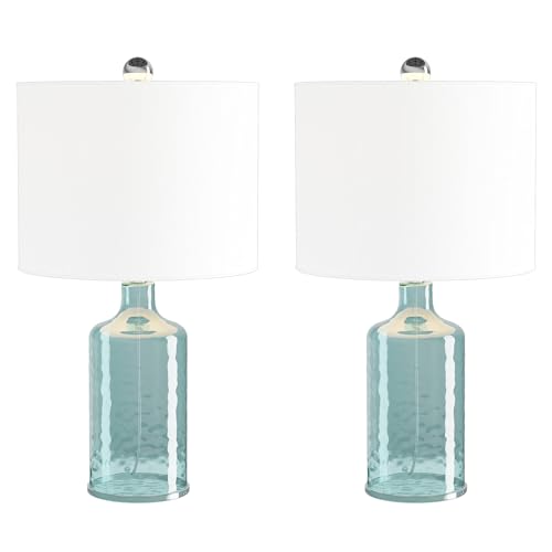 Table Lamp Fillable Clear Glass Lamp with Open Base