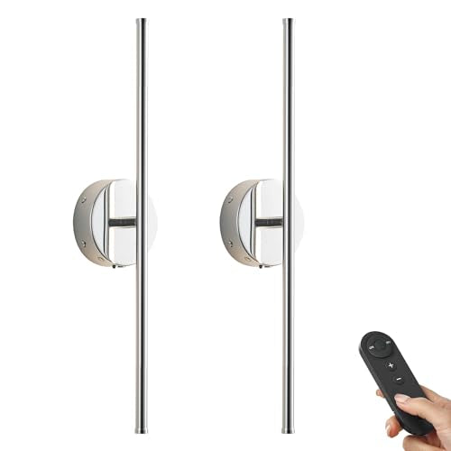 Battery Operated Wall Sconces Set of Two Wireless Wall Lights (2 Count)