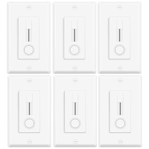 6 Pack LED Slide Dimmer Switch (6 Count)
