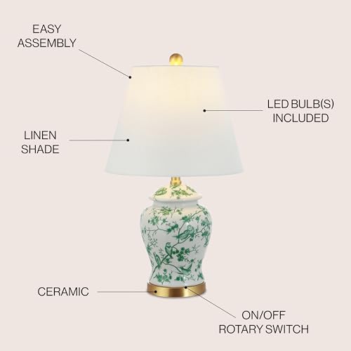 Penelope Ginger Jar 22" LED Table Lamp