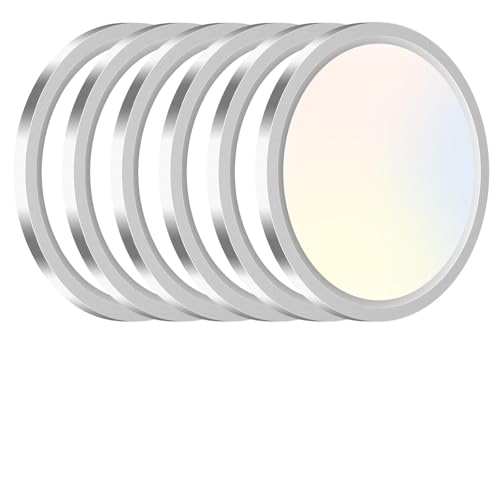 6PACK LED Flush Mount Ceiling Light Fixture Black (6 Count)