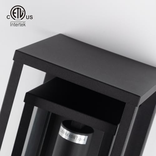 14" Modern Outdoor Porch Wall Light (2 Count)