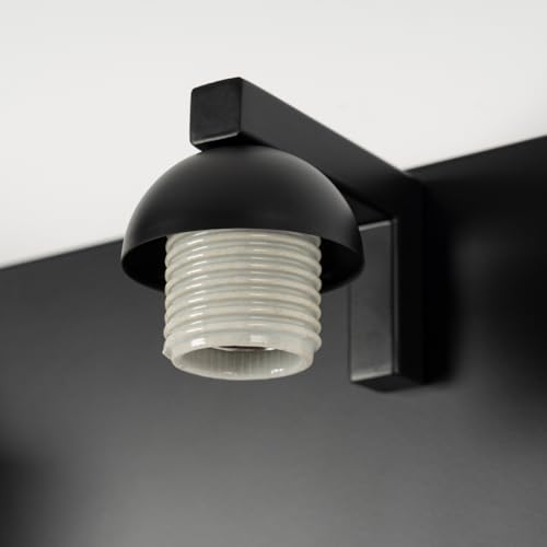 6 Light Black Bathroom Vanity Light with White Glass Shades