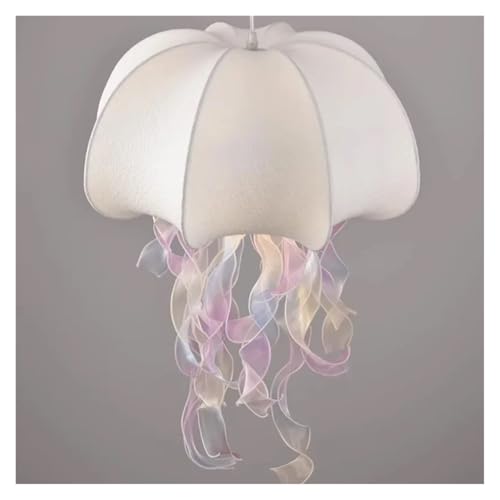 Nordic Chandeliers Living Room Silk Lamps Umbrella Jellyfish Shaped Chandeliers Design Dining Table Lighting Bedroom Decoration