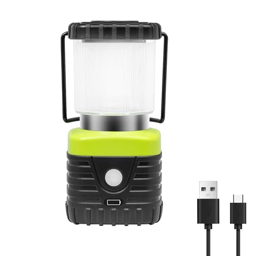 1PCS Warm LED Camping Lantern Rechargeable for Power Outages (16.8 Ounce)