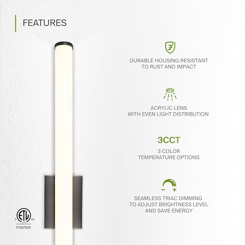 36" LED Linear Vanity Light Fixture
