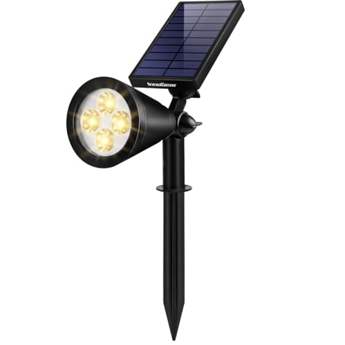 1 Solar Spot Lights Outdoor for Flag Pole Garden Yard