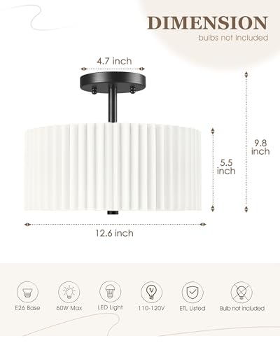 Semi Flush Mount Ceiling Light