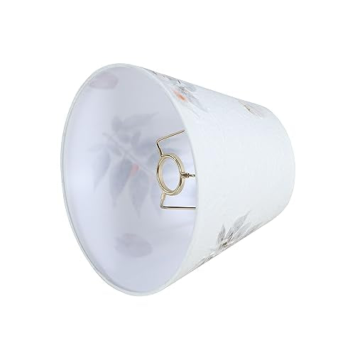 56038 Empire Uno Lamp Shade in White with Petal Paper