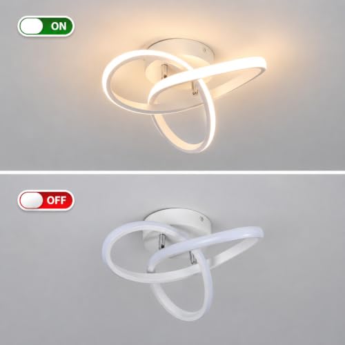 Hallway Light Acrylic Modern LED Ceiling Light Fixtures 3000K Close to Ceiling Lights for Bedroom