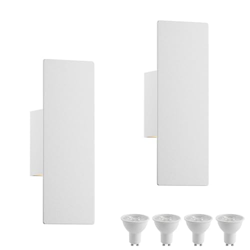 Hardwired White Wall Sconces (2 Count)