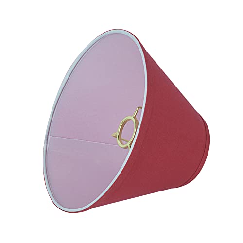 58879A Transitional Empire Shape Uno Construction Lamp Shade in Imperial Red