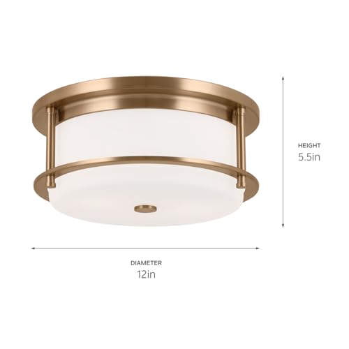 Brit 12" 2 Light Flush Mount Light
