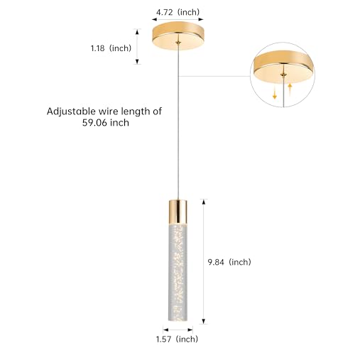 Modern LED Pendant Lights Kitchen Island Lighting (3 Count)