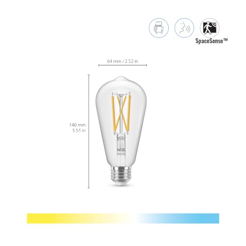 60W ST19 Tunable White Filament LED Smart Light Bulbs