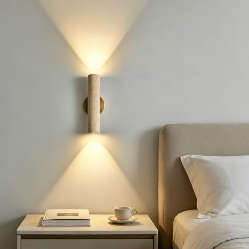 Natural Yellow Cave Stone Wall Sconce