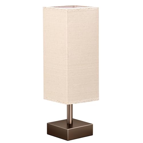 Browm Small Bedside Lamp for Bedroom