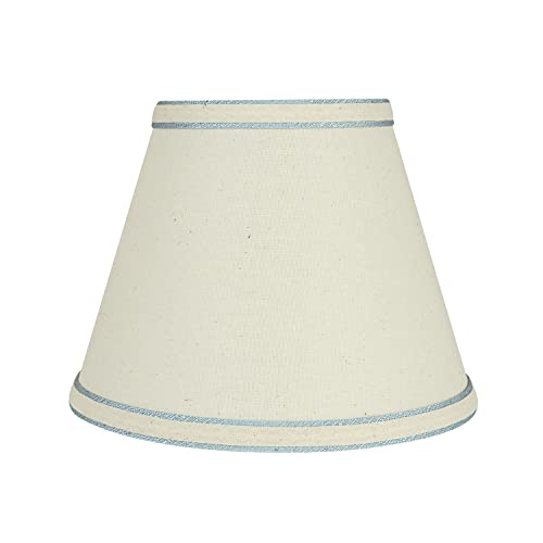 58909 Empire Uno Lamp Shade in Cream with Powder Blue