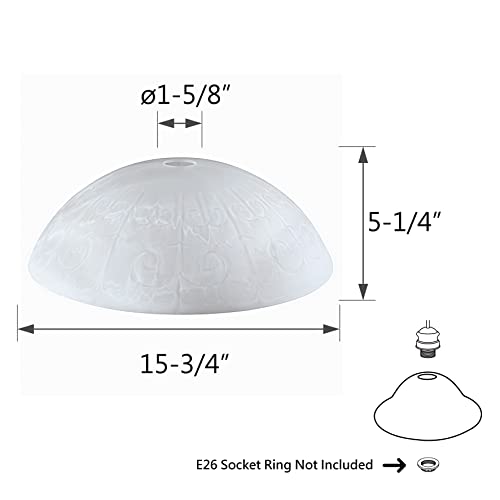 23129 11A Frosted Shade for Medium Base Socket Torchiere