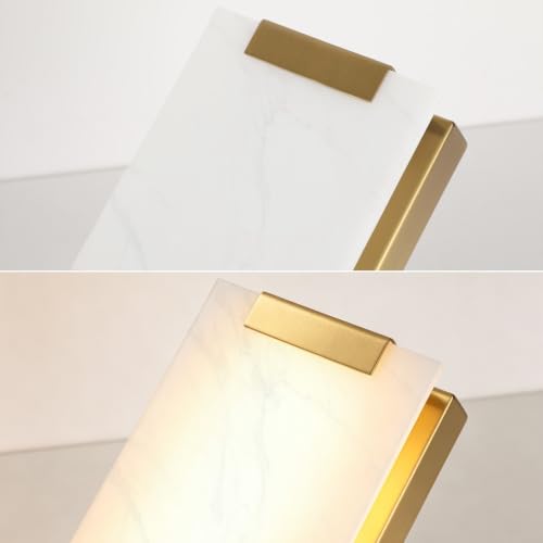 Hardwired Modern Gold LED Wall Sconces Indoor Wall Light Fixtures (2 Count)