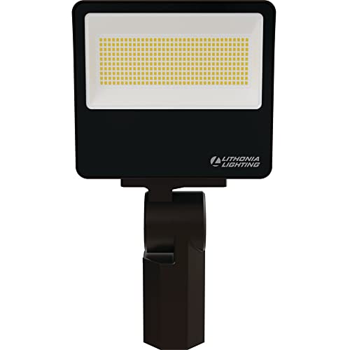 All-in-One LED Flood Light, Waterproof LED Outdoor Light Fixture with Adjustable Brightness and Color Temperature, Yoke or Slipfitter Mount Dusk to Dawn Outdoor Lighting, MVOLT