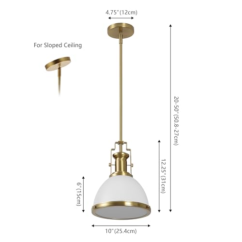 Homer Industrial Dome Pendant 10"