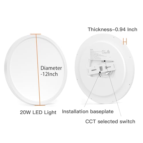 Dimmable Flush Mount Ceiling Light