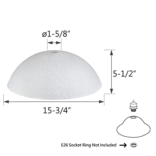 23503 01A Frosted Fabric Texture Shade for Medium Base Socket Torchiere