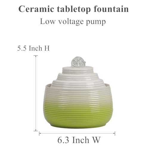 Indoor and Outdoor Fountain Water Feature Fall Ceramic Home Office Decoration mini Tabletop Desktop